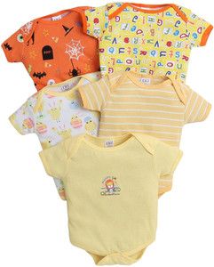 Mumlove Romper For Baby Boys & Baby Girls Casual Printed Cotton Blend