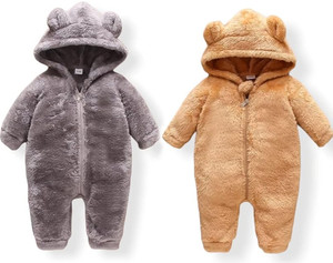 NAMAN Romper For Baby Boys & Baby Girls Embroidered Cotton Blend