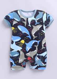 BabyGo Romper For Baby Boys & Baby Girls Casual Printed Pure Cotton