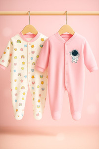 kidiyo Romper For Baby Boys & Baby Girls Casual Printed Cotton Blend