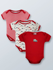 TIGGI TORI Romper For Baby Boys & Baby Girls Casual Graphic Print Hosiery
