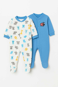 TAWAO Romper For Baby Boys & Baby Girls Solid, Striped, Printed Cotton Blend