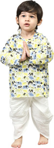 POLKA TOTS Baby Boys Wedding Angarkha and Dhoti Pant