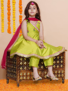 JAYGALEAMBE Indi Girls Maxi/Full Length Festive/Wedding Dress