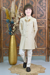 AHHAAAA Boys Wedding Sherwani and Churidar Set