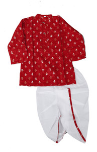 Little Dreams Baby Boys Festive & Party Dhoti & Kurta Set
