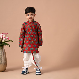 MoMaa Baby Boys Festive & Party Dhoti & Kurta Set