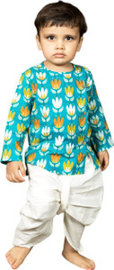 POLKA TOTS Baby Boys Festive & Party Angarkha and Dhoti Pant