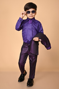 barkatdesigningplanet Boys Festive & Party, Formal, Wedding Blazer, Shirt and Trouser Set