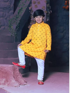 LABELZERO Boys Festive & Party Kurta and Pyjama Set