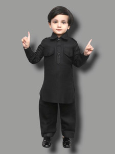 AL BAYDAR FASHION Boys Casual Pathani Suit Set