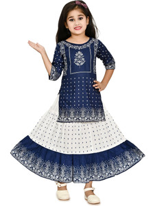 CHANDRIKA LIFESTYLE Girls Festive & Party Top and Skirt Set