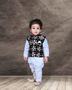 SKM EMPIRE Boys Festive & Party Kurta and Dhoti Pant Set
