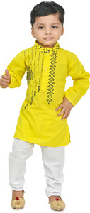 BAPPI FASHION Boys Festive & Party Kurta and Pyjama Set