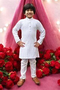 Qtsy Boys Festive & Party Kurta and Pyjama Set