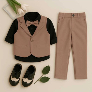 ArhamFashionWear Boys Festive & Party, Wedding Shirt, Waistcoat and Pant Set