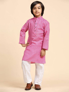 LABELZERO Boys Festive & Party Kurta and Pyjama Set