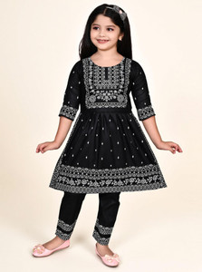 Sajjat Dresses Girls Below Knee Party Dress