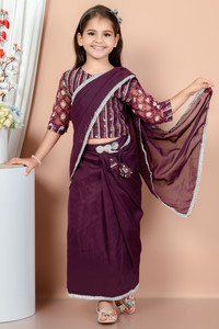 RHYNO Girls Festive & Party, Wedding, Casual Top and Skirt Set