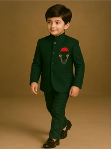 Paryushnam Boys Festive & Party, Wedding Blazer and Pant Set