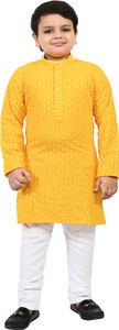 BT DEZINES Boys Wedding Kurta and Pyjama Set