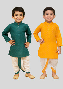 Born Wear Boys Festive & Party Kurta and Dhoti Pant Set