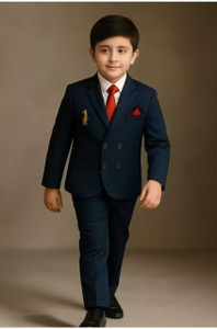 Adinath Fashion Boys Festive & Party Blazer, Shirt and Trouser Set