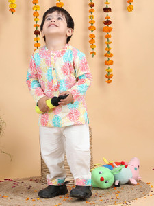 POLKA TOTS Baby Boys Festive & Party Kurta and Pyjama Set