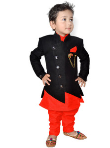 KL Collection Boys Festive & Party Kurta, Waistcoat and Pyjama Set