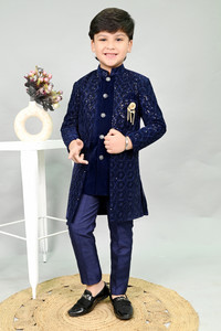 AHHAAAA Boys Wedding Sherwani and Churidar Set