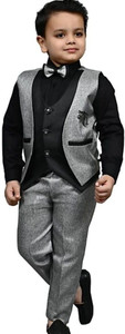 Deva Creation Boys Formal Shirt, Waistcoat and Pant Set