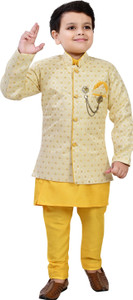 BT DEZINES Boys Festive & Party, Wedding Kurta, Waistcoat and Pyjama Set