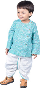 POLKA TOTS Boys Festive & Party Angarkha and Dhoti Pant