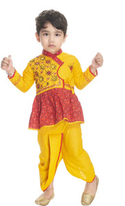 new gen Boys Festive & Party Angarkha and Dhoti Pant