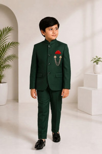 Paryushnam Boys Festive & Party, Formal, Wedding Blazer and Pant Set