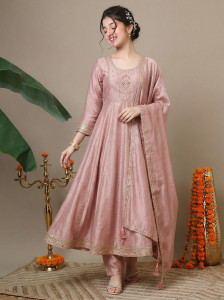 Curly Tales Girls Festive & Party Kurta, Pyjama & Dupatta Set