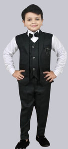 Arham Fashion Wear Boys Party(Festive) Waistcoat Shirt, Pant
