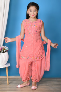 Padosi Girls Festive & Party Kurti, Patiala and Dupatta Set