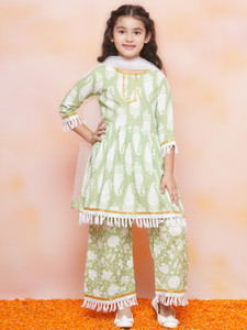 AJ Dezines Girls Festive & Party Angarkha and Sharara Set