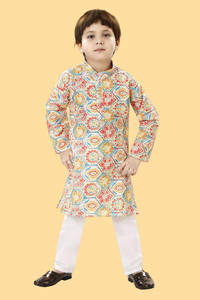 VISHESTA Boys Wedding Kurta and Pyjama Set