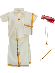 Amirtha Fashion Baby Boys Festive & Party Dhoti & Kurta Set