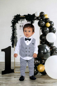 Mahadev Fashion Boys Festive & Party Blazer, Shirt and Trouser Set