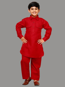 PRO ETHIC Boys Festive & Party Pathani Suit Set