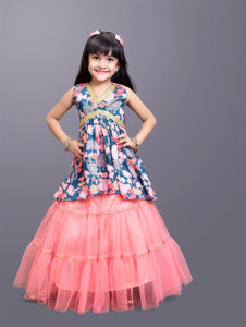 satyamfab Girls Festive & Party Kurta and Skirt Set