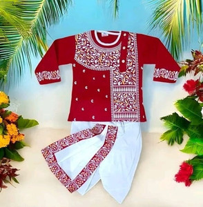 Ganapati Fashion Baby Boys Festive & Party Dhoti & Kurta Set