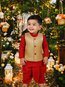 Aksa Fashion Baby Boys Festive & Party Kurta and Pyjama Set