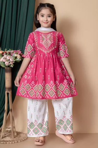 Kidsearth Girls Festive & Party Salwar and Kurta Set