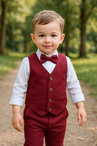 Ninas Baby Boys Festive & Party Shirt, Waistcoat and Pant Set