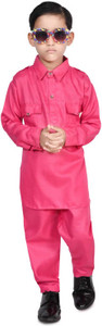 M Textile Boys Casual Pathani Suit Set