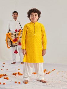 Pspeaches Boys Festive & Party Kurta and Pyjama Set